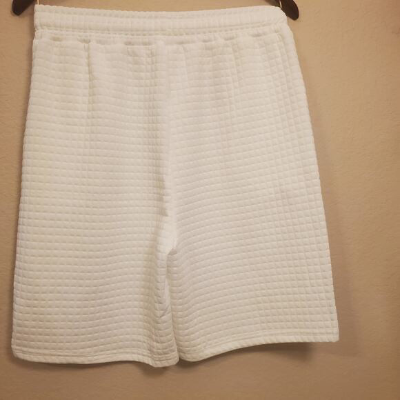 Men's Cream Casual Short Sleeve Shirt and Shorts Set w/Pockets Sz M - Picture 6 of 6